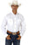 Roper Mens White 100% Cotton L/S Tall Solid Poplin Long Tail Western Shirt