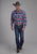 Roper Mens Unlined Flannel Red 100% Cotton Tall L/S Shirt