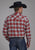 Roper Mens Unlined Flannel Orange 100% Cotton Tall L/S Shirt