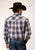 Roper Mens Ranch Plaid Brown 100% Cotton L/S Shirt