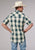 Roper Mens 2006 Tile Plaid Multi-Color 100% Cotton S/S Shirt