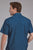 Roper Mens 2350 Diamond Print Blue 100% Cotton S/S Shirt