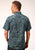 Roper Mens Lucky Tropical Print Green 100% Cotton S/S Shirt