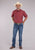 Roper Mens 2464 Desert Stripe Red 100% Cotton S/S Shirt