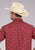 Roper Mens 2464 Desert Stripe Red 100% Cotton S/S Shirt