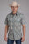 Roper Mens Horizontal Scribble Aztec Grey 100% Cotton S/S Shirt
