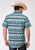 Roper Mens 1899 Aztec Blanket Blue 100% Cotton S/S Shirt