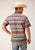 Roper Mens Sandstone Aztec Grey 100% Cotton S/S Shirt
