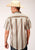 Roper Mens Desert Stripe Brown 100% Cotton S/S Shirt