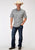 Roper Mens Western Foulard Tan 100% Cotton S/S Shirt