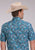 Roper Mens Sky Paisley Blue 100% Cotton S/S Shirt