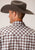 Roper Mens 1459 Stretch Check Grey Cotton Blend S/S Shirt