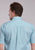 Roper Mens Four Point Foulard Teal Cotton Blend 1 Pkt S/S Shirt