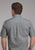 Roper Mens Stretch Medallion Paisley Grey Cotton Blend 1 Pkt S/S Shirt