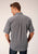 Roper Mens Classic Geo Blue 100% Cotton S/S Shirt