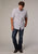 Roper Mens 2017 Silver Medallion Grey 100% Cotton 1 Pkt S/S Shirt