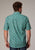 Roper Mens 2018 Paisley Jade 100% Cotton 1 Pkt S/S Shirt