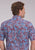 Roper Mens 2496 Heritage Paisley Wine/Blue 100% Cotton 1 Pkt S/S Shirt