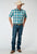 Roper Mens Waters Edge Plaid Multi-Color 100% Cotton S/S Shirt