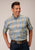 Roper Mens 1552 Sandy Plaid Tan 100% Cotton 1 Pkt S/S Shirt