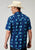 Roper Mens 1907 Hawaiian Ombre Blue 100% Cotton S/S Shirt