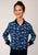 Roper Girls Blue Rayon/Nylon Wild Horse Bomber Jacket