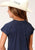 Roper Kids Girls Home Grown Cowgirl Blue Poly/Rayon S/S T-Shirt