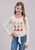 Roper Kids Girls Rodeo Shirts Cream Poly/Rayon L/S T-Shirt