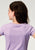 Roper Kids Girls RIDE Lilac 100% Cotton S/S T-Shirt