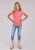 Roper Kids Girls I Am The Problem Pink Poly/Rayon S/S T-Shirt