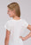 Roper Kids Girls Heart Sunglasses Cow Cream Poly/Rayon S/S T-Shirt