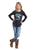 Roper Kids Girls Varsity Rodeo Team Black Poly/Rayon L/S T-Shirt