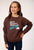 Roper Girls Threw A Fit Brown 100% Cotton Sweatshirt