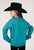 Roper Girls Fringe Turquoise 100% Cotton Sweatshirt