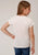 Roper Kids Girls Free Spirit White Poly/Rayon S/S T-Shirt