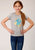 Roper Kids Girls Grey Poly/Rayon S/S Shirt