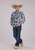 Roper Kids Boys 2461 Dusk Dobby Blue/White 100% Cotton L/S Shirt