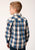 Roper Boys Plaid West Blue 100% Cotton L/S Shirt