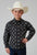 Roper Kids Boys 1897 Ombre Aztec Black 100% Cotton L/S Shirt