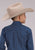 Roper Kids Boys Drybrush Diamonds Blue 100% Cotton L/S Shirt