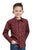 Roper Kids Boys 2605 Mini Aztec Red 100% Cotton L/S Shirt