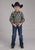Roper Kids Boys 2182 Santa Fe Aztec Black 100% Cotton L/S Shirt