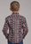 Roper Kids Boys 2178 Winter Aztec Black/Red 100% Cotton L/S Shirt