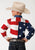 Roper Kids Boys Pieced Stars and Stripes Red/Blue 100% Cotton Btn L/S Shirt