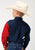 Roper Kids Boys Texas Pieced Flag Navy/Red 100% Cotton Btn L/S Shirt