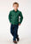 Roper Boys Four Leaf Foulard Green 100% Cotton L/S Shirt