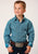 Roper Kids Boys Victorian Foulard Turquoise 100% Cotton L/S Shirt