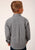 Roper Kids Boys Diamond Star Geo Grey Cotton Blend L/S Shirt
