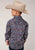 Roper Kids Boys Independence Foulard Blue 100% Cotton L/S Shirt