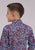 Roper Kids Boys 2496 Heritage Paisley Wine/Blue 100% Cotton L/S Shirt